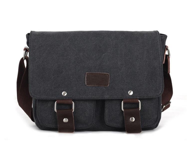 Artisanal Bags Dark Slate Gray Canvas Messenger Bag - Multiple Colors A799449