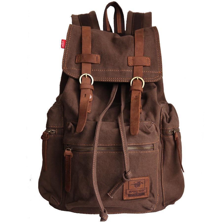 Artisanal Bags Saddle Brown Canvas Backpack - Multiple Colors A799448