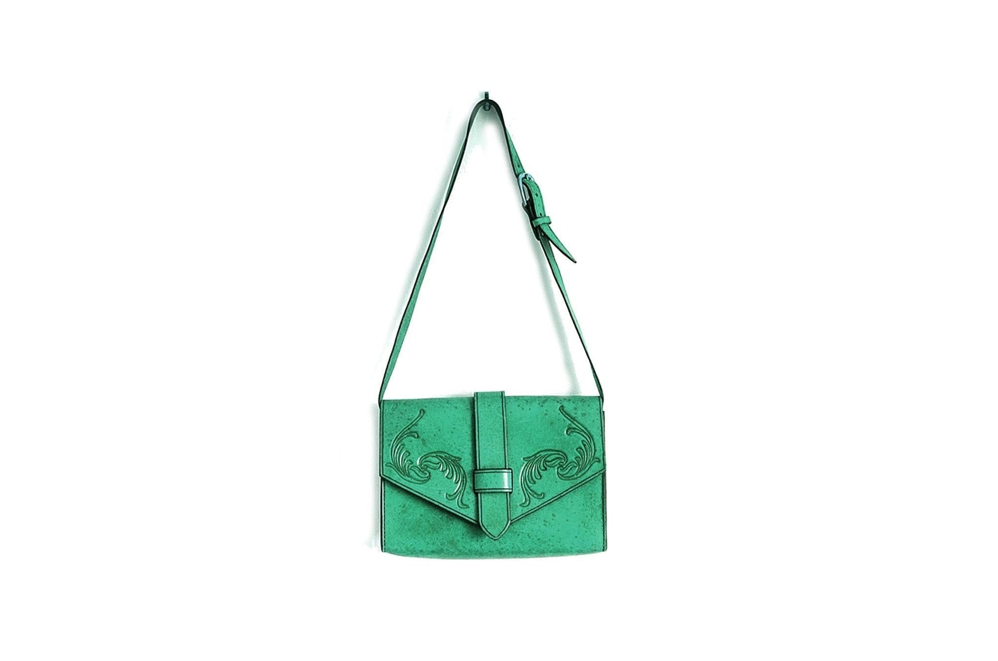 Artisanal Bags Dark Turquoise Leather Foldover Bag - Multiple Colors A799446