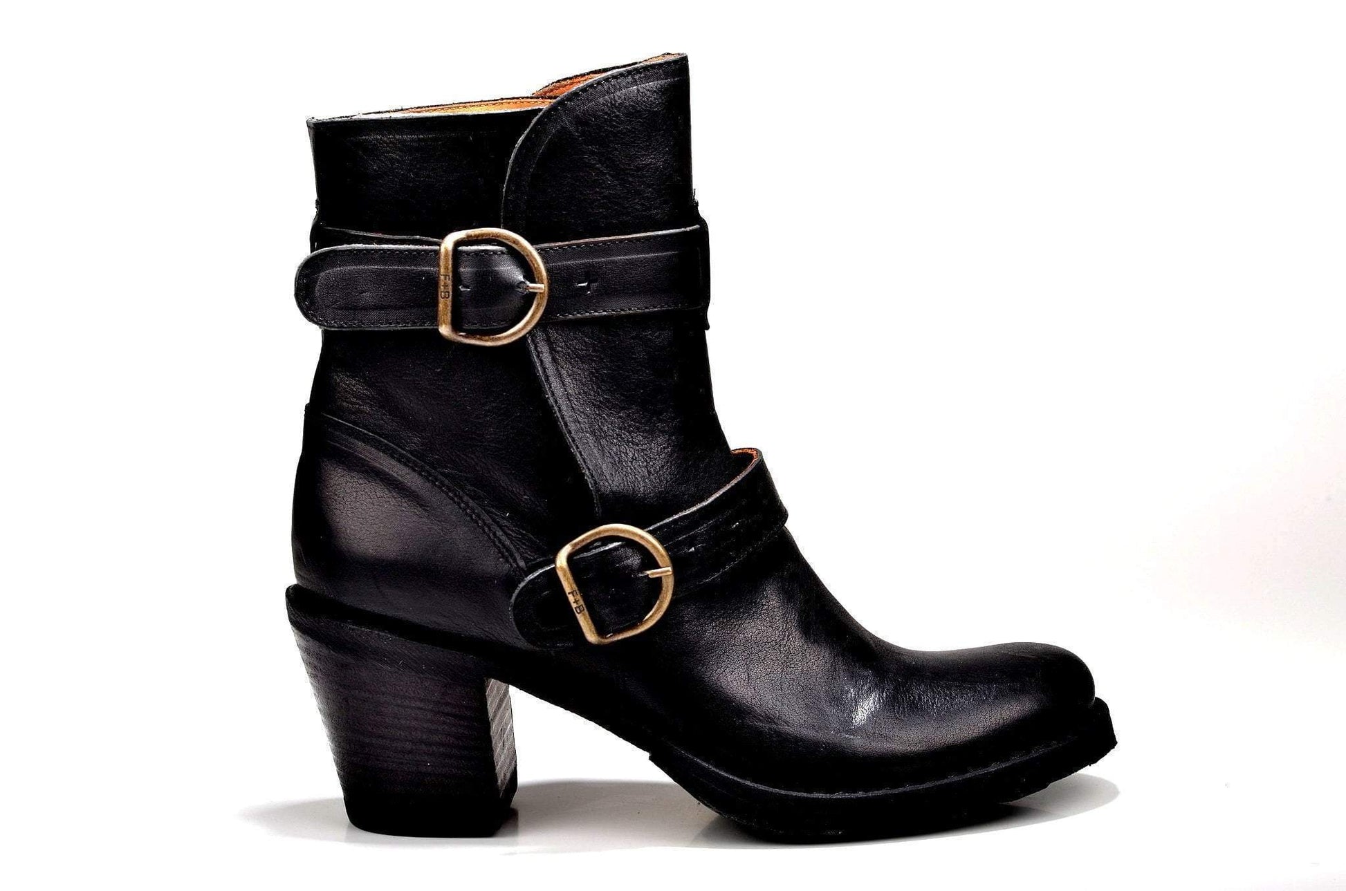 Bootland Boots 5 / Black Tall Leather Booties 2 Colors