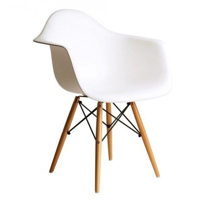 Annabelle Home White Accent Chair